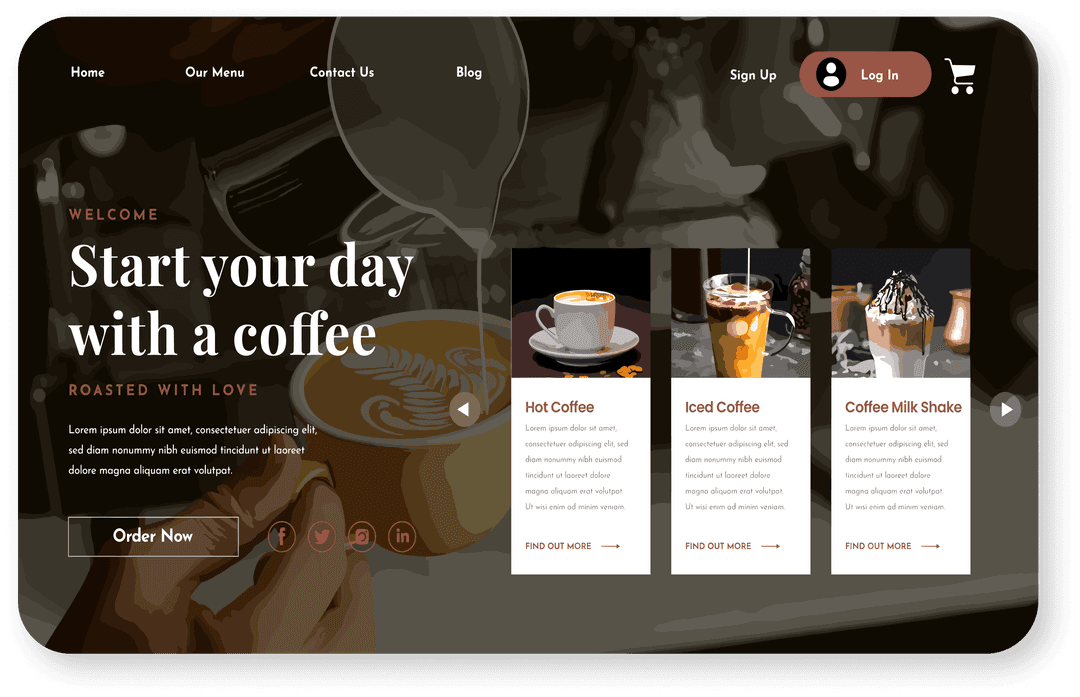 coffee shop site